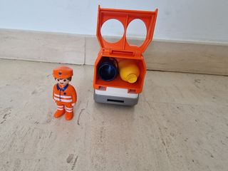 Playmobil 1 2 3 camión de basura.