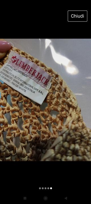 cappello donna colore oro. Lumberjack