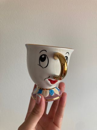 Tetera y taza de la Bella y la Bestia