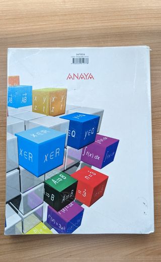 Libro Matemáticas II Anaya 2° Bachillerato