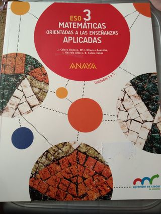 MATEMÁTICAS APLICADAS 3°ESO