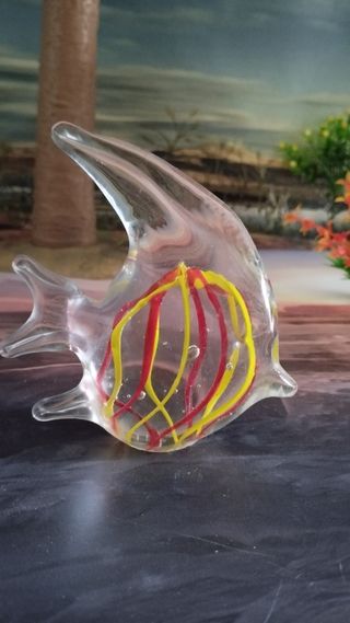 Figura de Pez Tropical de Murano