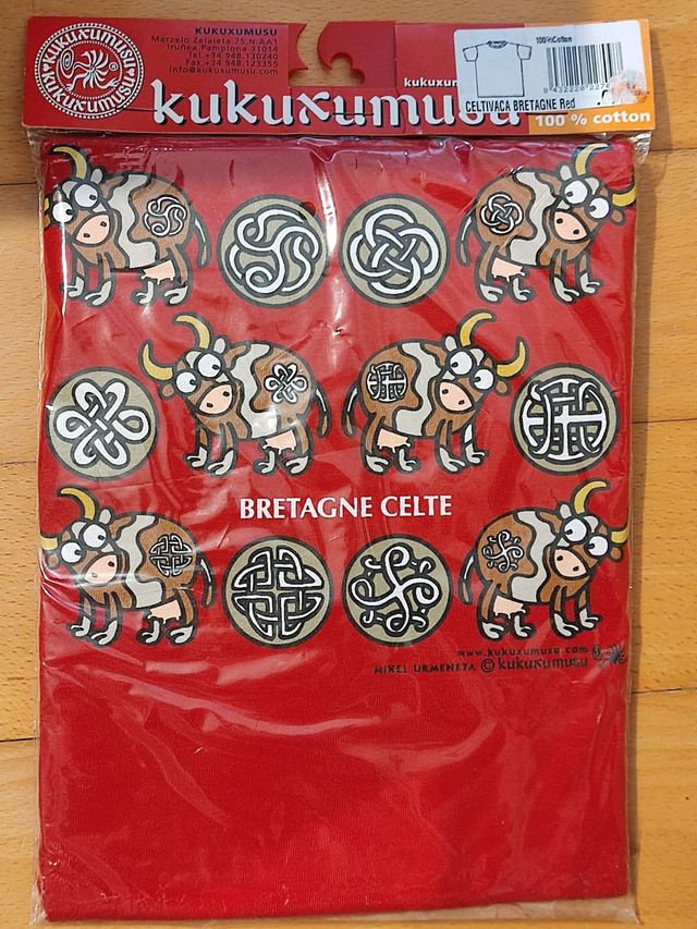 Camiseta niña o niño Kukuxumusu Bretagne celte T4a