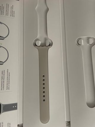 Correa original apple watch 7 blanco startlight