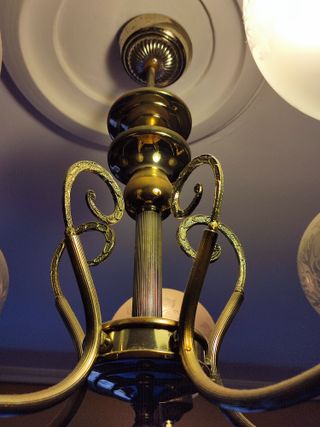 URGE Lámparas de techo tipo araña plateada