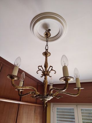 URGE Lámparas de techo tipo araña plateada