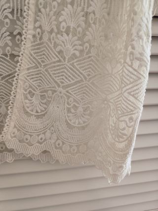 Kaftan o kimono de tul bordado 