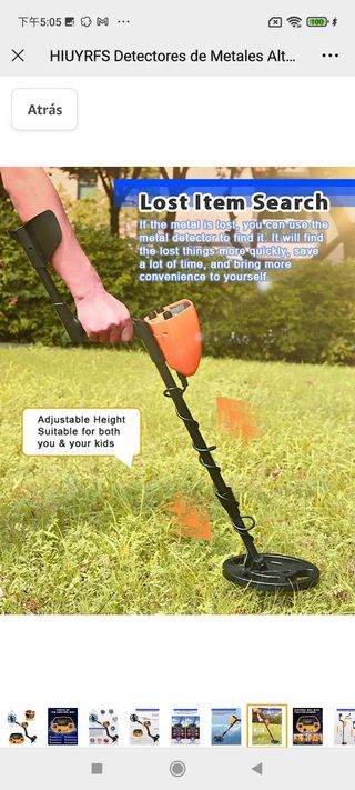 HIUYRFS Detectores de Metales Alta Precisión y Imp