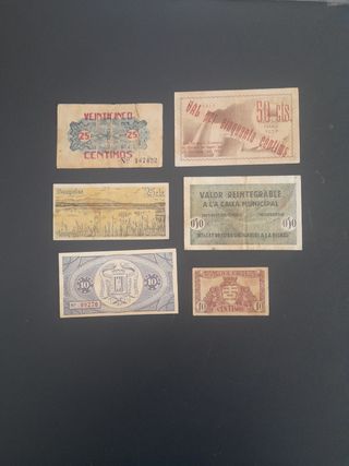 Billetes Guerra Civil