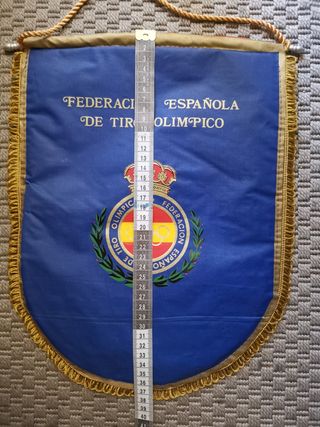 Banderín Fed. Esp. Tiro Olímpico preconstitucional