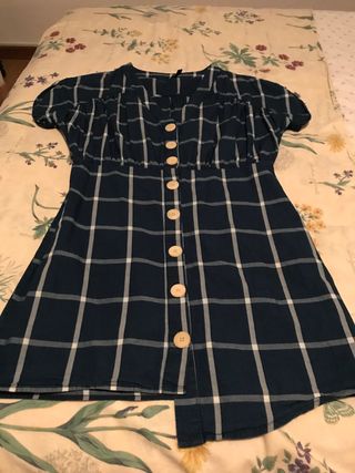 Vestido zara manga corta