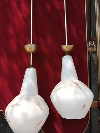 coppia Lampadari Anni 50