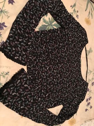 Camisa top croped manga larga