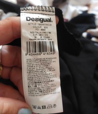 Vestido nuevo sin etiqueta Desigual negro 