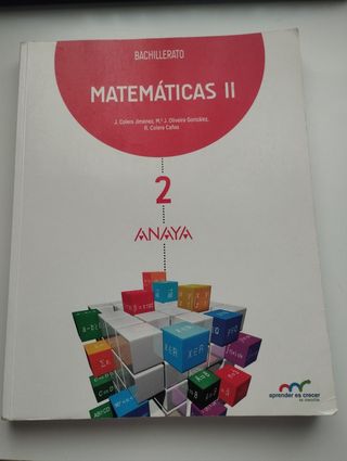 MATEMATICAS II, 2 BACHILLERATO