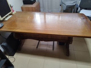 mesa terraza salón o escritorio madera maciza