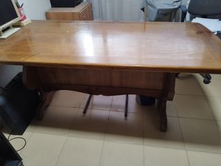 mesa terraza salón o escritorio madera maciza