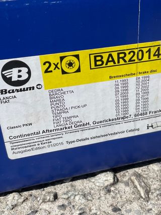 Discos freno Fiat/Lancia