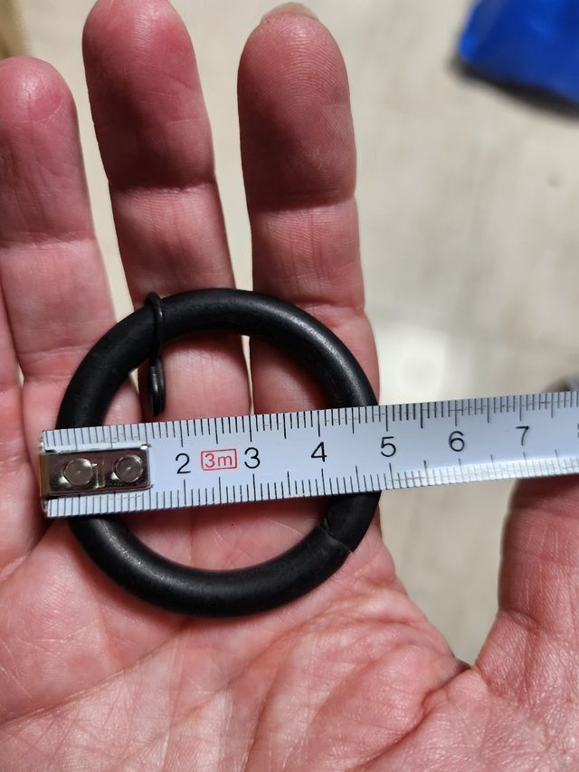 Anillas cortina forja