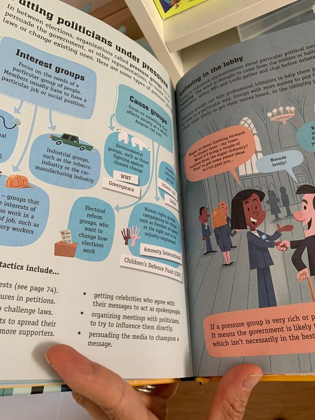 Libro politics for beginners de usborne