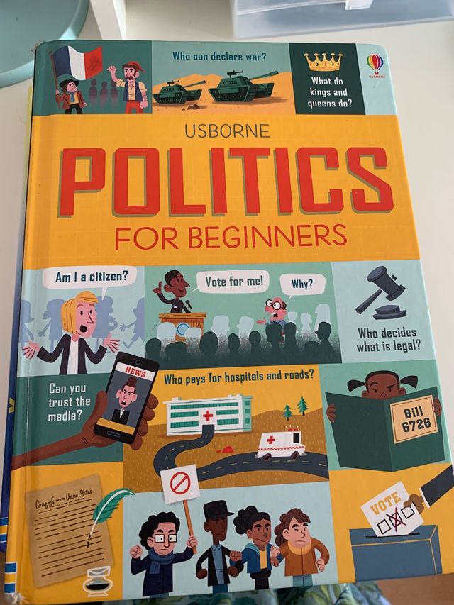 Libro politics for beginners de usborne