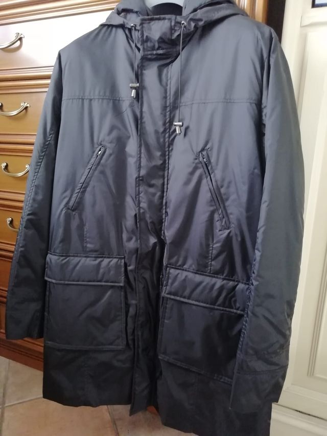 Giubbotto Combipel nero con cappuccio