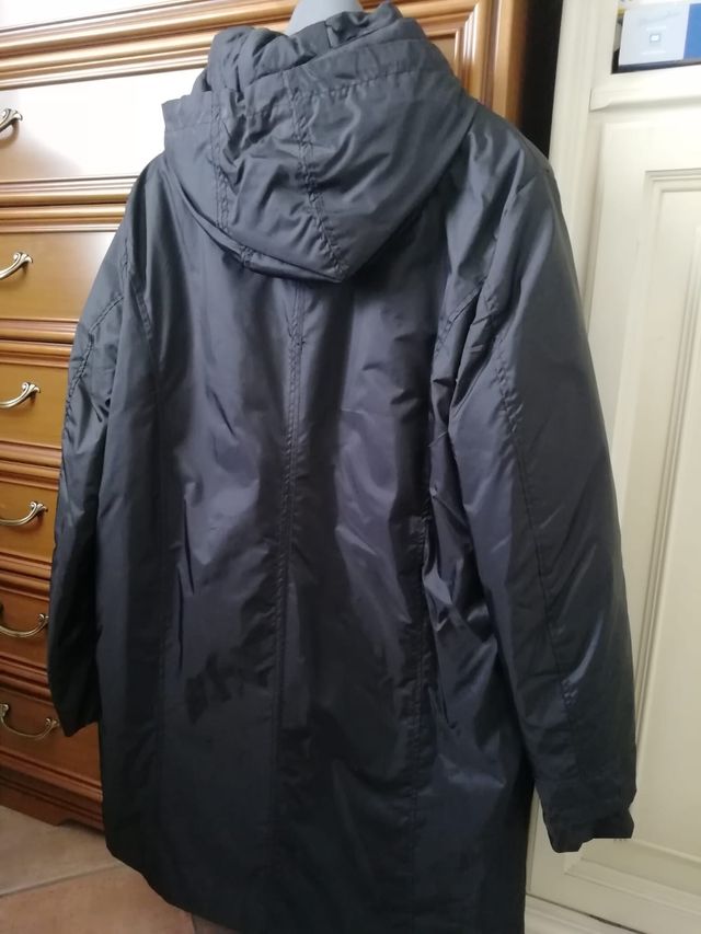 Giubbotto Combipel nero con cappuccio