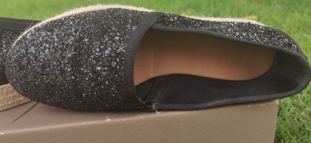 Alpargatas de yute y glitter mujer T. 36