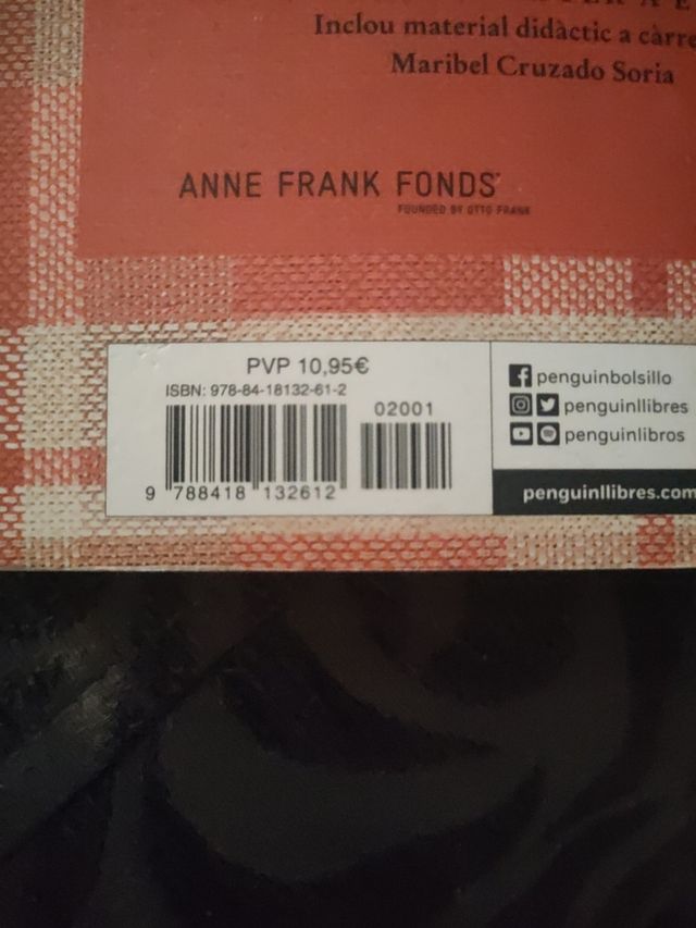 Anne Frank Diari. Edició escolar. Debutxaca