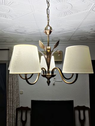 Lámpara de techo con tulipas