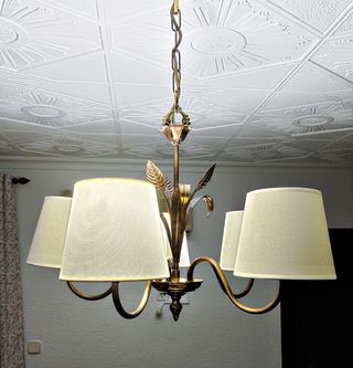 Lámpara de techo con tulipas