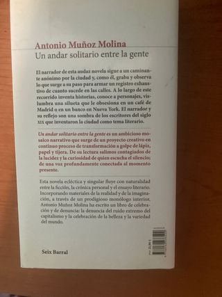 Un andar solitario entre la gente - Antonio Munoz 