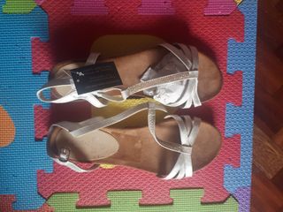 sandalias color plata