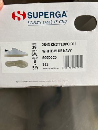 Zapatilla Talla 39 blanca