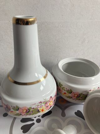 Juego tocador porcelana 2 piezas