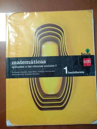 Matemáticas 1 bachillerato SM