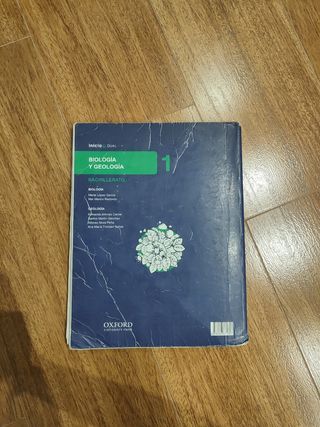 Libro Biología y Geología 1° bachiller Oxford