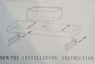 Encimera de baño sin estrenar.