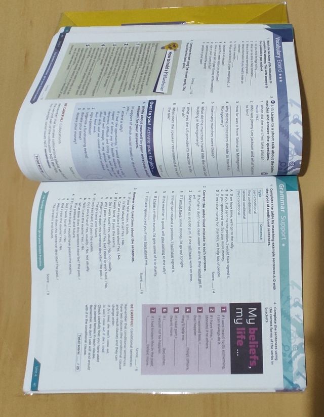 Student's book y workbook de 1° de bachillerato 