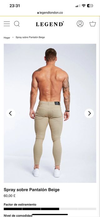 Pantalon Beige elástico LEGEND LONDON