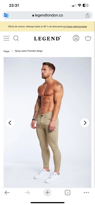 Pantalon Beige elástico LEGEND LONDON