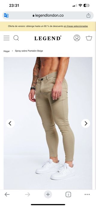 Pantalon Beige elástico LEGEND LONDON