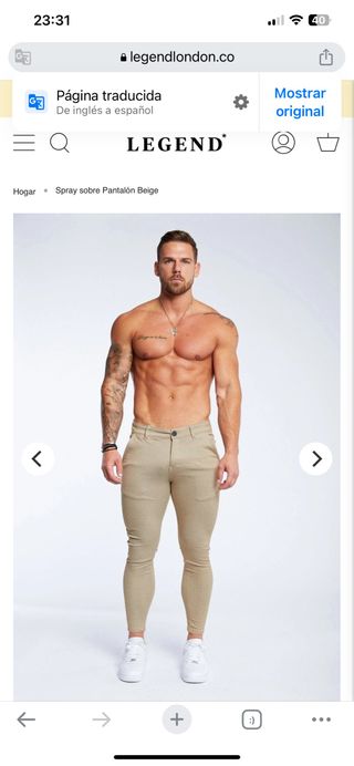 Pantalon Beige elástico LEGEND LONDON