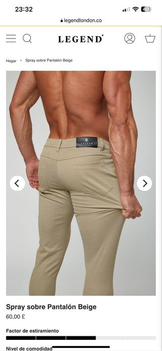 Pantalon Beige elástico LEGEND LONDON