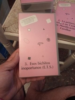 Lote de 5 películas VHS sobre la prevención sexual