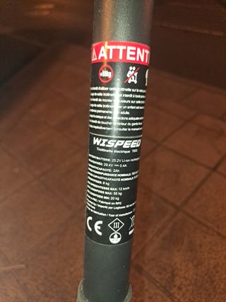 Patinete eléctrico de niño wispeed T650 usado