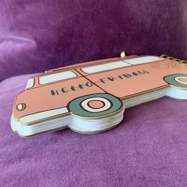 Taccuino a forma di furgone