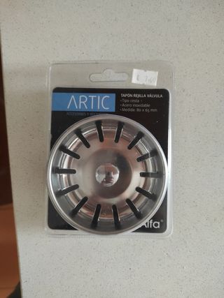 Tapón rejilla válvula Artic inox. 80x65 mm