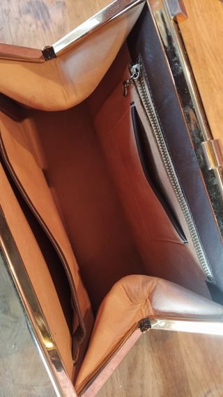 Bolso de piel de cocodrilo francés 