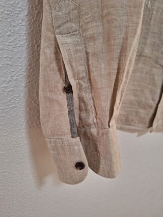 Camisa lino de Massimo Dutti. Talla M